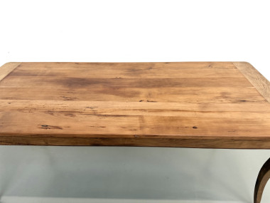 Table de ferme en merisier massif — Pieds sabres, Circa 1880, vue 6