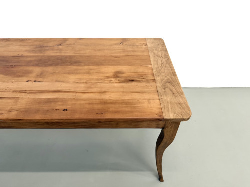Table de ferme en merisier massif — Pieds sabres, Circa 1880, vue 7