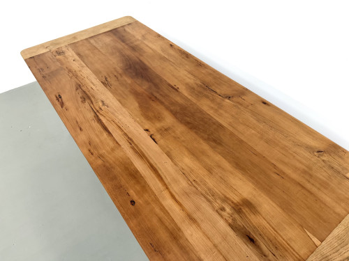Table de ferme en merisier massif — Pieds sabres, Circa 1880, vue 15