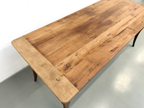 Table de ferme en merisier massif — Pieds sabres, Circa 1880, vue 16