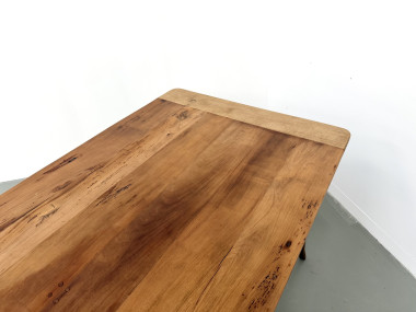 Table de ferme en merisier massif — Pieds sabres, Circa 1880, vue 20