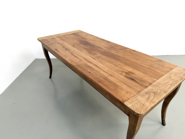 Table de ferme en merisier massif — Pieds sabres, Circa 1880, vue 25