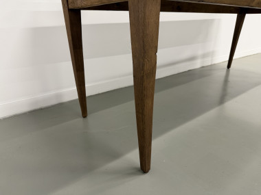 Table de ferme aux pieds fuseaux, années 50, vue 5