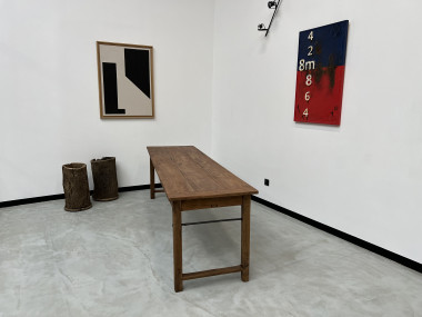 Table de ferme, fin XIXème en cerisier massif, vue 26