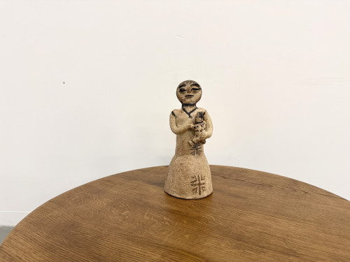 Statuette de fertilité en terre cuite, Haut Atlas, Maroc, années 50, vue 1