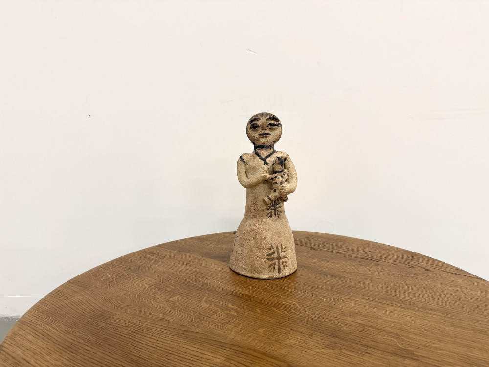 Statuette de fertilité en terre cuite, Haut Atlas, Maroc, années 50, vue 1