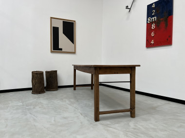 Table de ferme, fin XIXème en cerisier massif, vue 28