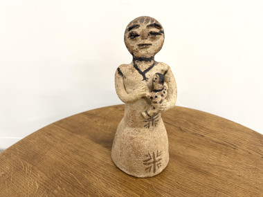 Statuette de fertilité en terre cuite, Haut Atlas, Maroc, années 50, vue 2