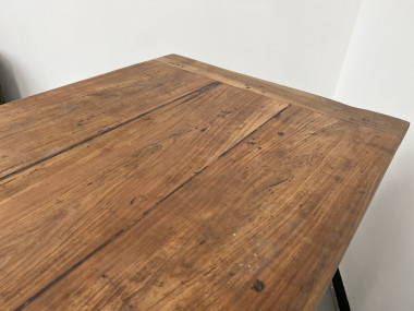 Table de ferme, fin XIXème en cerisier massif, vue 36