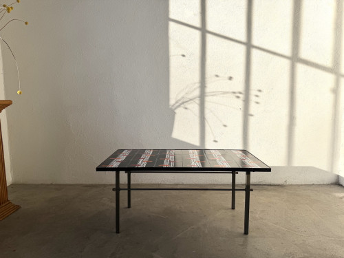 Table basse céramique émaillée, Robert & Jean Cloutier ZG2, années 70, vue 2