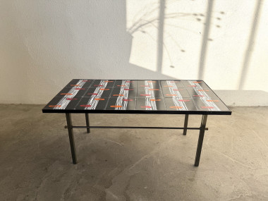 Table basse céramique émaillée, Robert & Jean Cloutier ZG2, années 70, vue 4