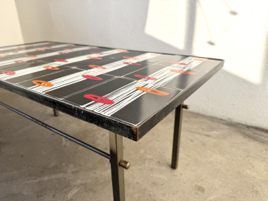 Table basse céramique émaillée, Robert & Jean Cloutier ZG2, années 70, vue 6