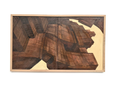 Dyptique abstrait "architecture déconstruite", France 1970, vue 4