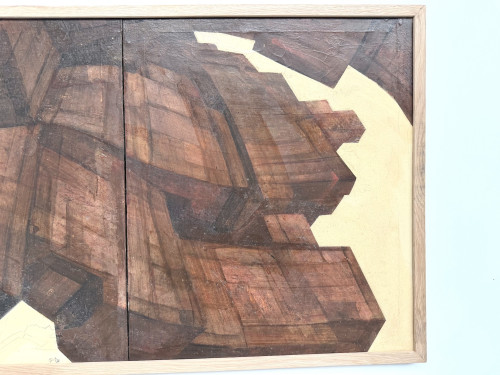 Dyptique abstrait "architecture déconstruite", France 1970, vue 6