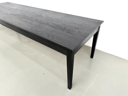 Grande table en bois brûlé Shou Sugi Ban - 300 X 90 cm, vue 5