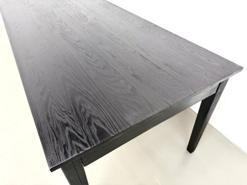 Grande table en bois brûlé Shou Sugi Ban - 300 X 90 cm, vue 6
