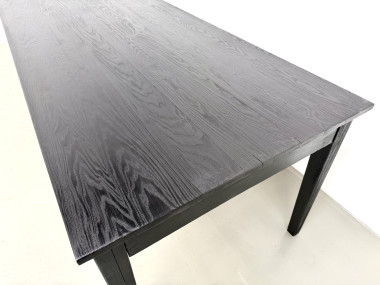 Grande table en bois brûlé Shou Sugi Ban - 300 X 90 cm, vue 6