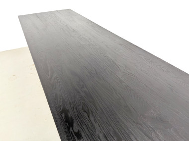 Grande table en bois brûlé Shou Sugi Ban - 300 X 90 cm, vue 7