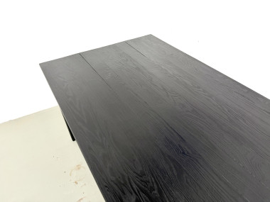 Grande table en bois brûlé Shou Sugi Ban - 300 X 90 cm, vue 8