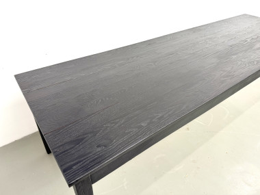 Grande table en bois brûlé Shou Sugi Ban - 300 X 90 cm, vue 9