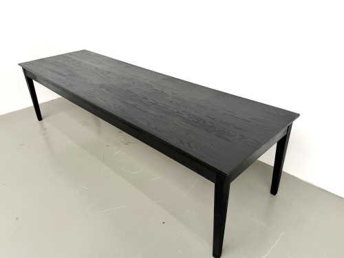 Grande table en bois brûlé Shou Sugi Ban - 300 X 90 cm, vue 14