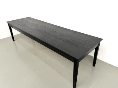 Grande table en bois brûlé Shou Sugi Ban - 300 X 90 cm, vue 14