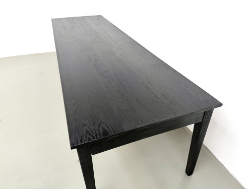 Grande table en bois brûlé Shou Sugi Ban - 300 X 90 cm, vue 15