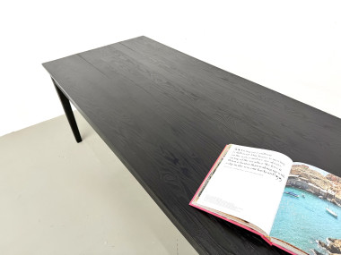 Grande table en bois brûlé Shou Sugi Ban - 300 X 90 cm, vue 21