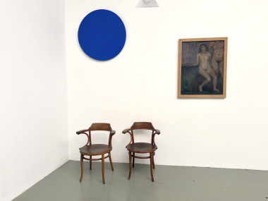 Paire de Fauteuils de Bureau Thonet – Hêtre Courbé & Assises Pyrogravées, vue 3