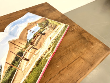 Table de ferme en pin, pieds fuseaux, années 50, vue 9