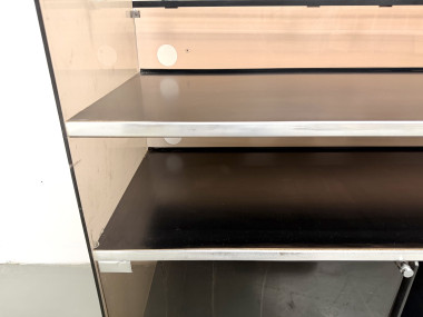 Meuble Hi-Fi en plexiglass fumé et aluminium, Eric Maville, France, années 1970, vue 15