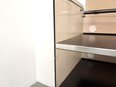 Meuble Hi-Fi en plexiglass fumé et aluminium, Eric Maville, France, années 1970, vue 19