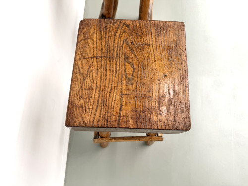 Paire de tabourets de bar brutalistes, France, années 1950, vue 22