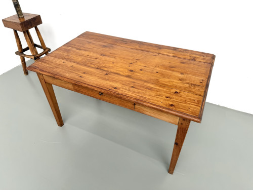 Table de ferme en pin, France, années 1950, vue 6
