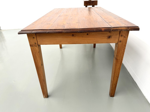 Table de ferme en pin, France, années 1950, vue 10