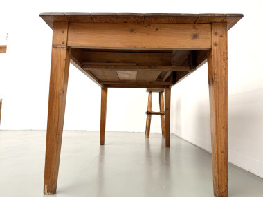 Table de ferme en pin, France, années 1950, vue 11