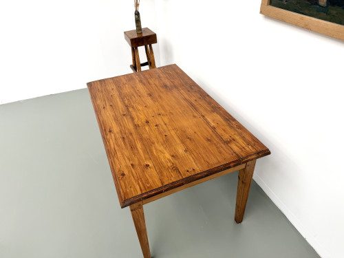 Table de ferme en pin, France, années 1950, vue 12
