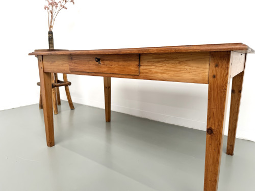 Table de ferme en pin, France, années 1950, vue 13