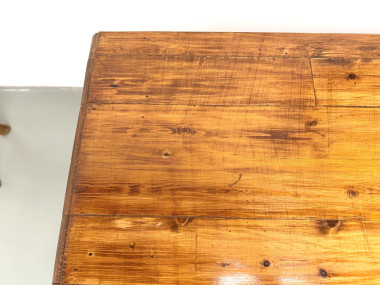 Table de ferme en pin, France, années 1950, vue 18