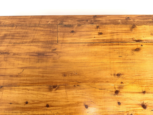 Table de ferme en pin, France, années 1950, vue 19