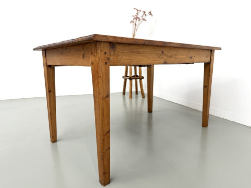 Table de ferme en pin, France, années 1950, vue 22