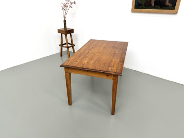 Table de ferme en pin, France, années 1950, vue 24