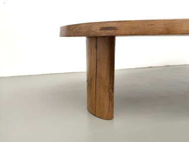 Table basse "Forme Libre" XXL en chêne massif – Années 50, vue 9