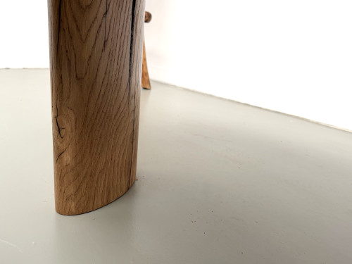 Table basse "Forme Libre" XXL en chêne massif – Années 50, vue 10