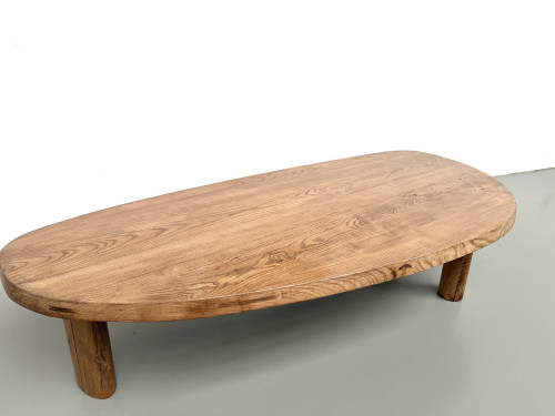 Table basse "Forme Libre" XXL en chêne massif – Années 50, vue 11