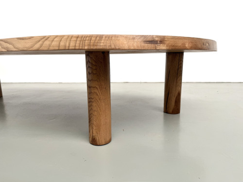 Table basse "Forme Libre" XXL en chêne massif – Années 50, vue 21
