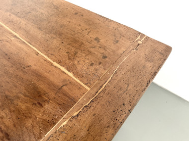 Table de ferme, ancien pétrin en chêne massif, France, vers 1920, vue 10