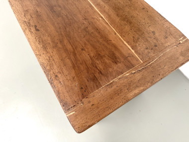 Table de ferme, ancien pétrin en chêne massif, France, vers 1920, vue 12