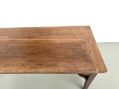 Table de ferme, ancien pétrin en chêne massif, France, vers 1920, vue 13