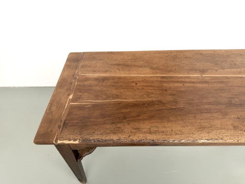 Table de ferme, ancien pétrin en chêne massif, France, vers 1920, vue 14
